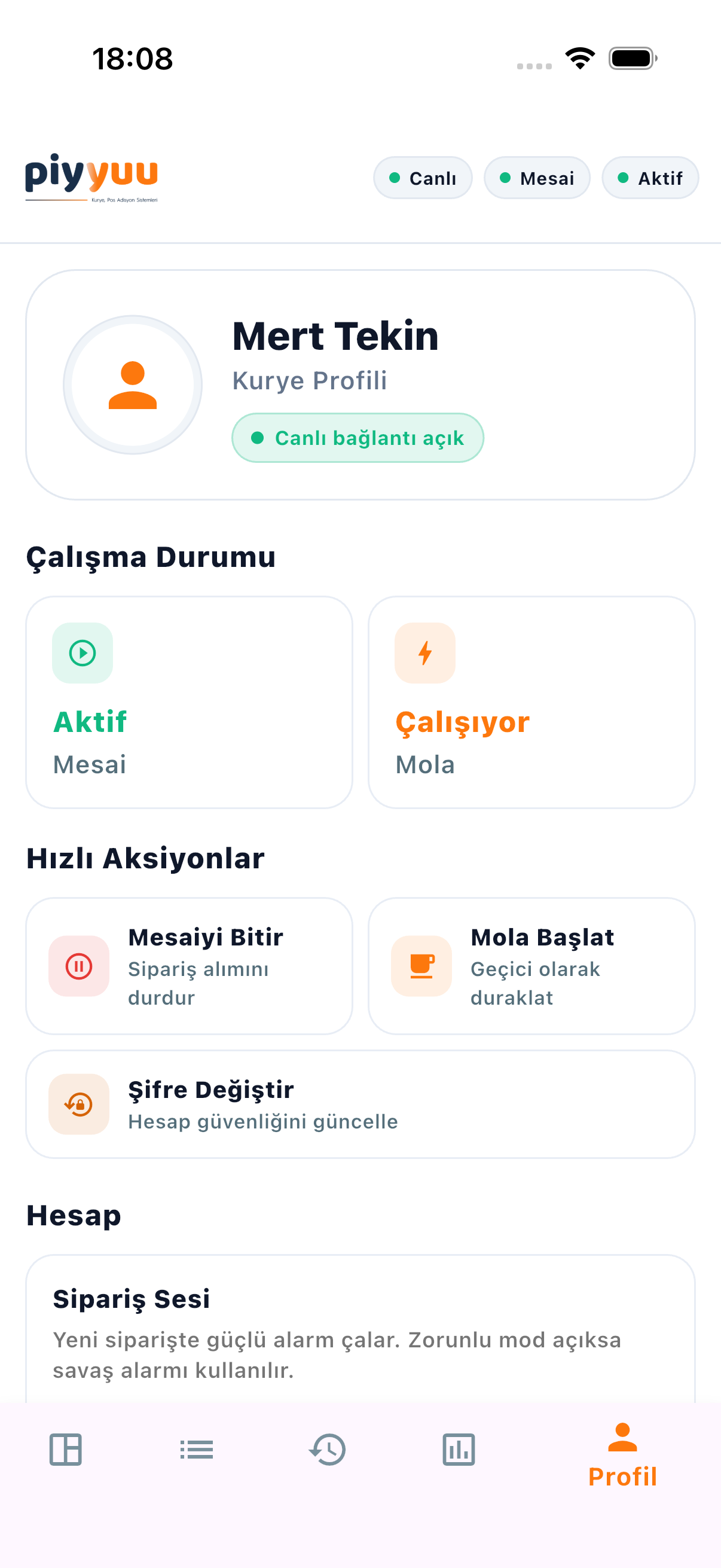 Piyyuu Mobil Uygulama